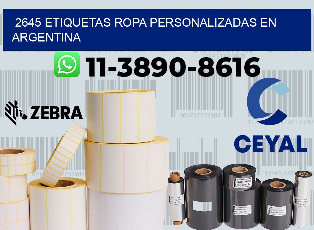 2645 Etiquetas ropa personalizadas en Argentina
