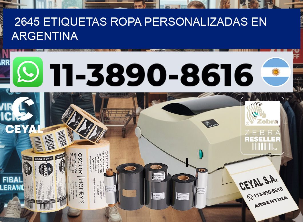 2645 Etiquetas ropa personalizadas en Argentina