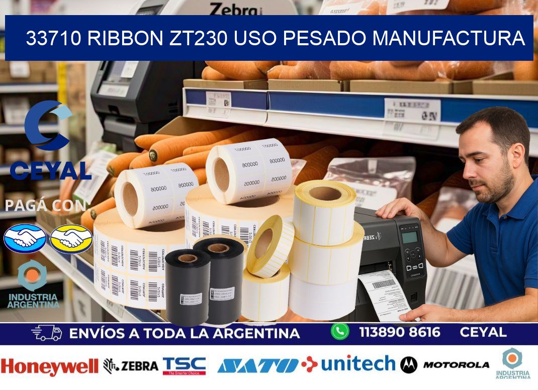 33710 ribbon zt230 uso pesado manufactura