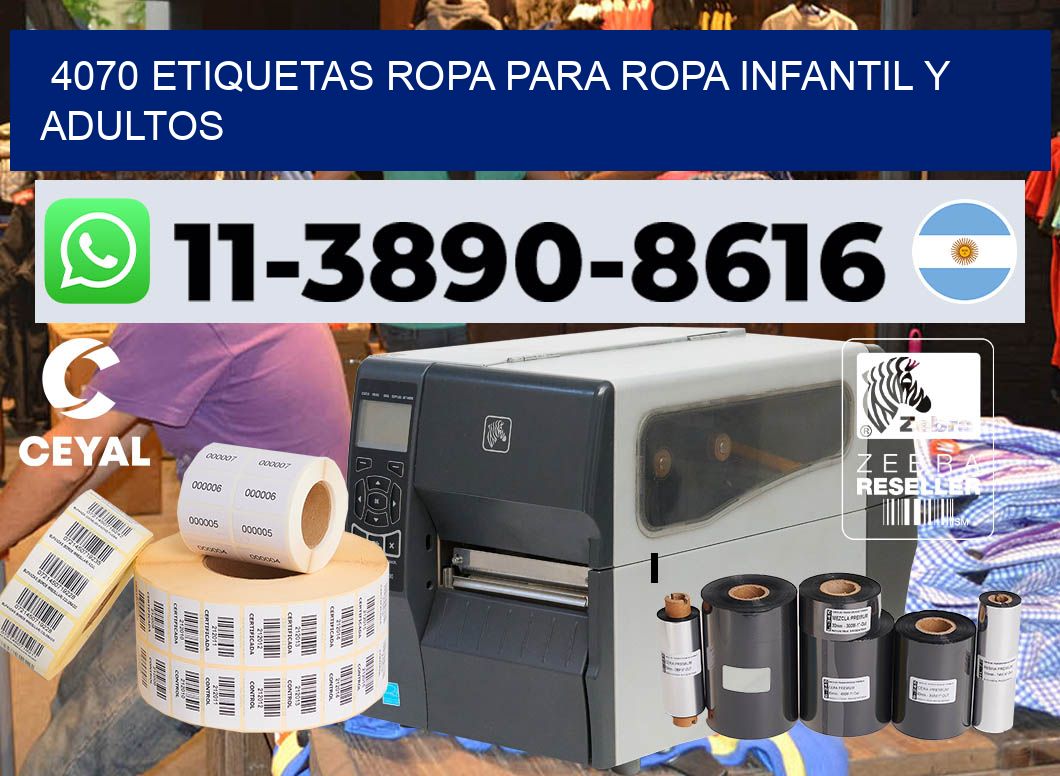 4070 Etiquetas ropa para ropa infantil y adultos