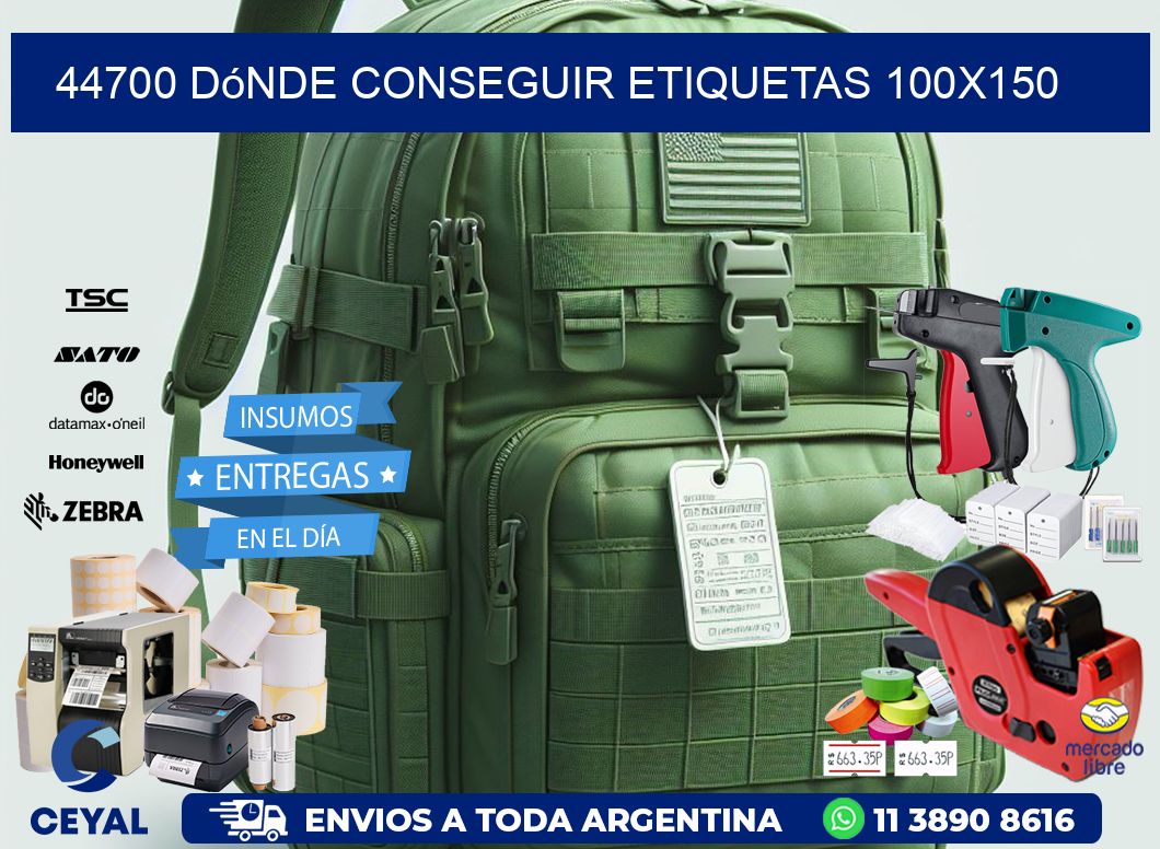 44700 dónde conseguir etiquetas 100x150
