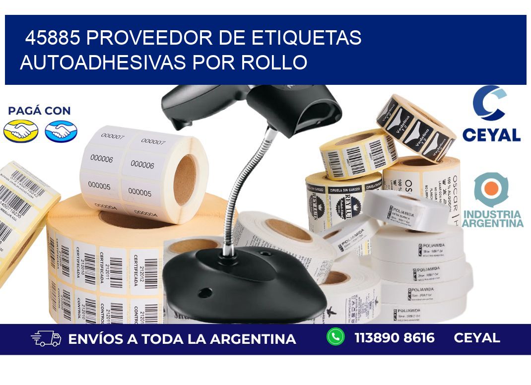 45885 proveedor de etiquetas  autoadhesivas por rollo