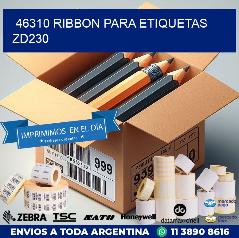 46310 ribbon para etiquetas zd230