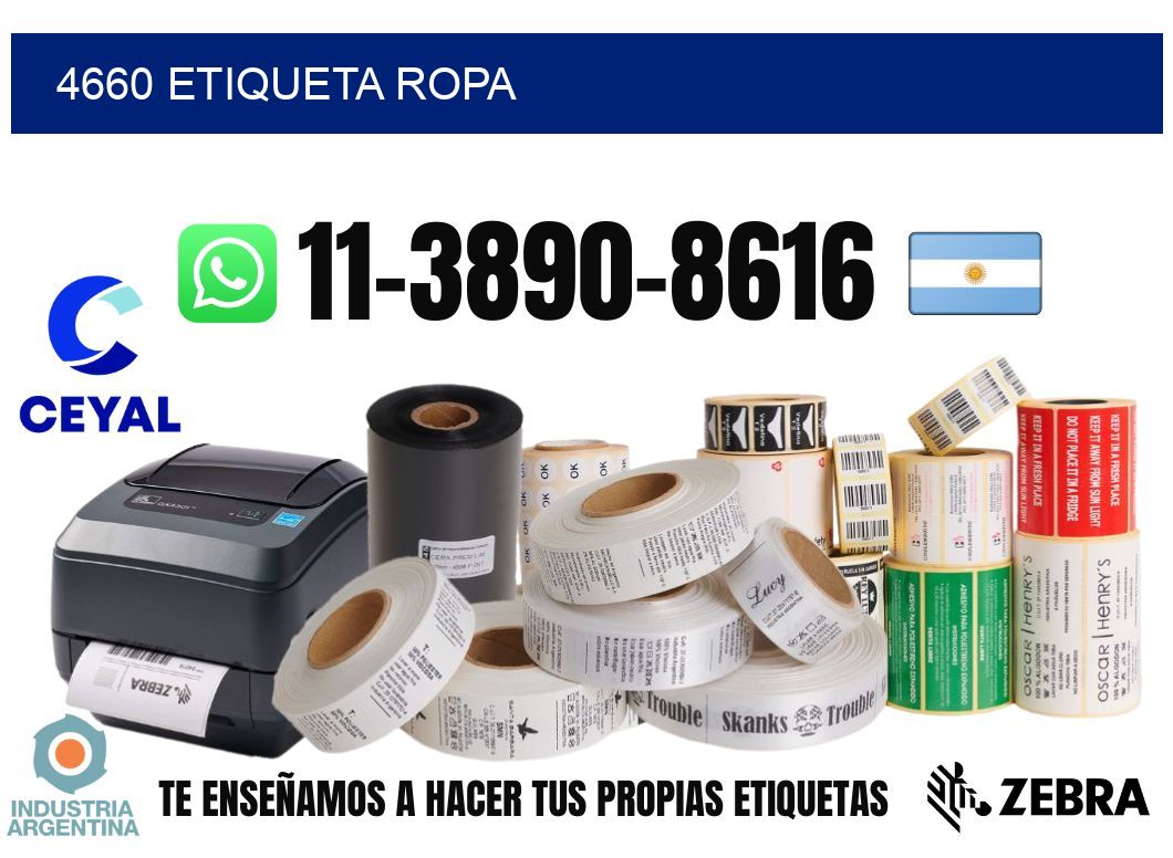 4660 etiqueta ropa