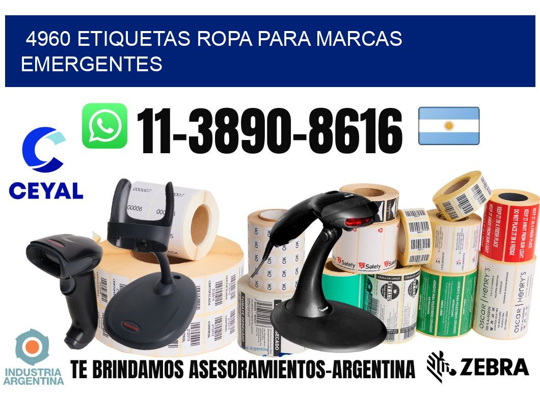 4960 Etiquetas ropa para marcas emergentes