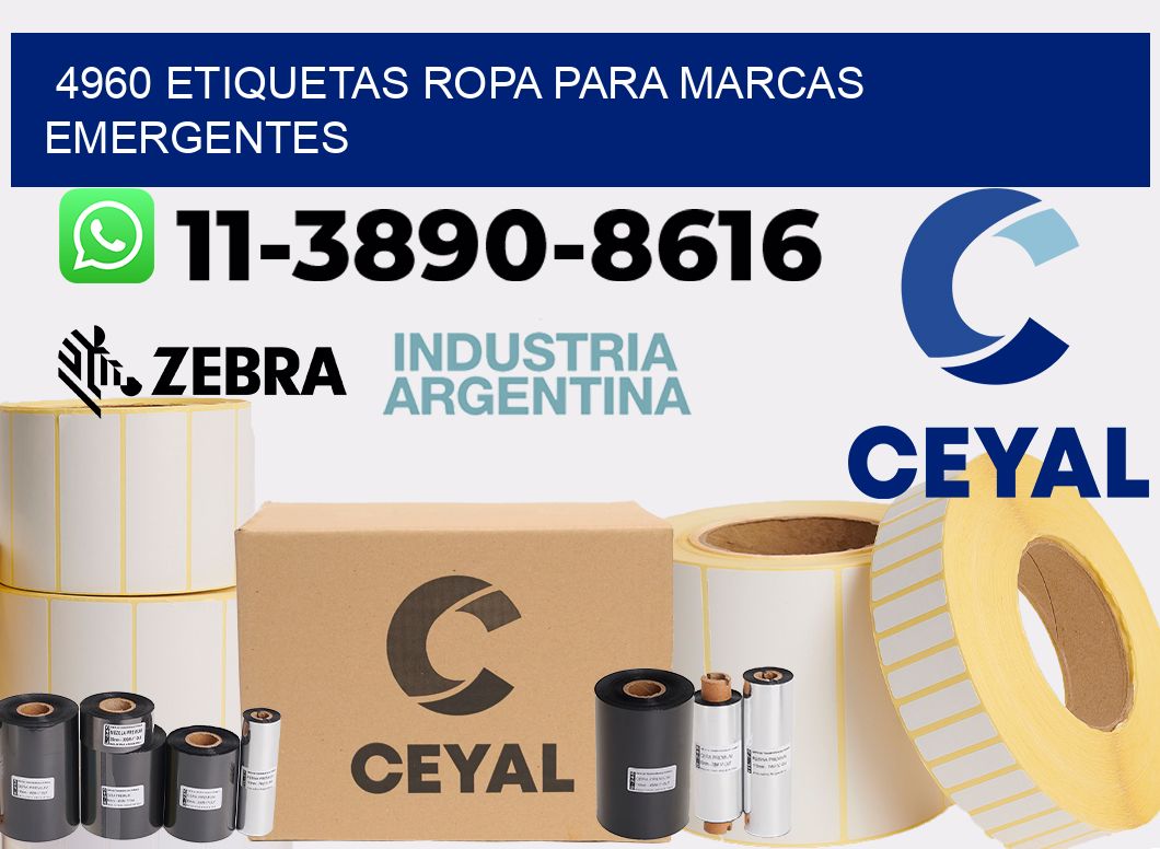 4960 Etiquetas ropa para marcas emergentes