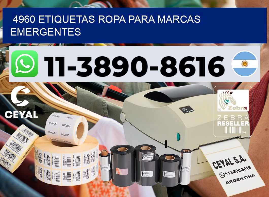 4960 Etiquetas ropa para marcas emergentes