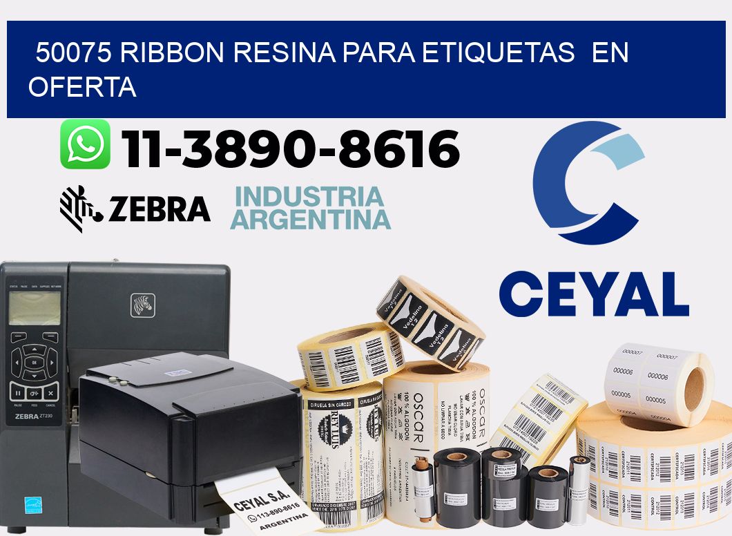 50075 ribbon resina para etiquetas  en oferta