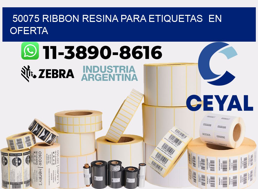 50075 ribbon resina para etiquetas  en oferta