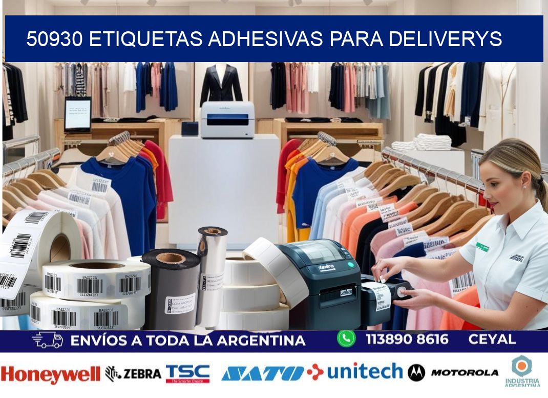 50930 etiquetas adhesivas para deliverys