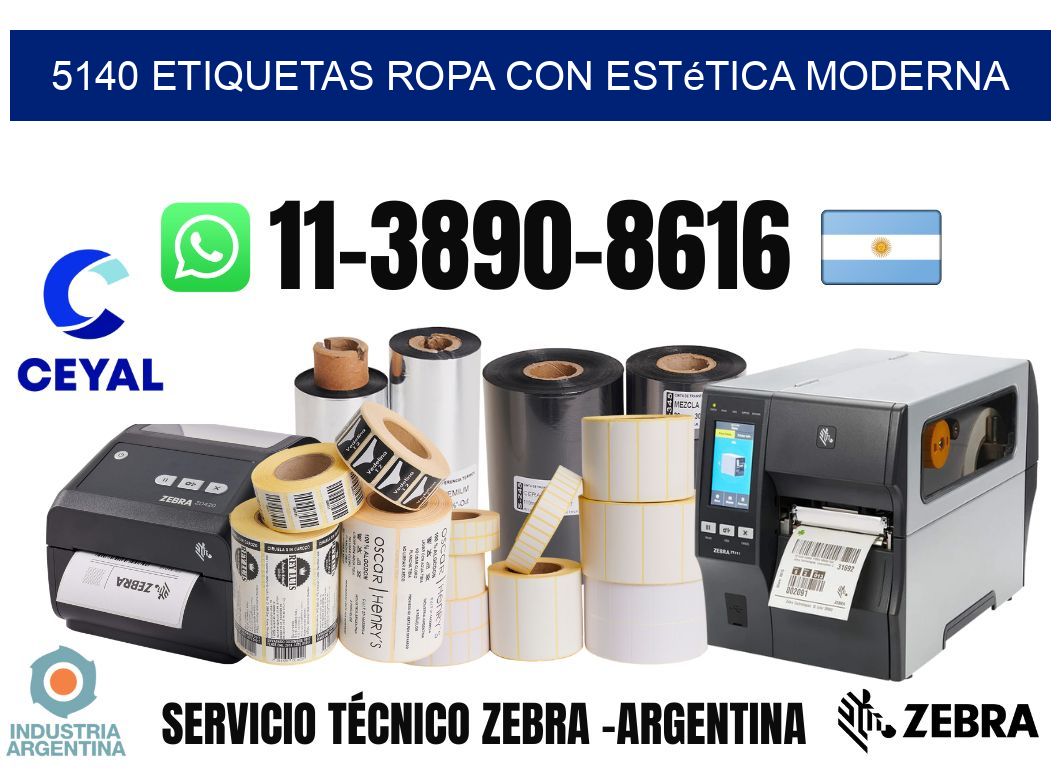 5140 Etiquetas ropa con estética moderna