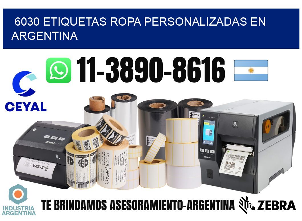 6030 Etiquetas ropa personalizadas en Argentina