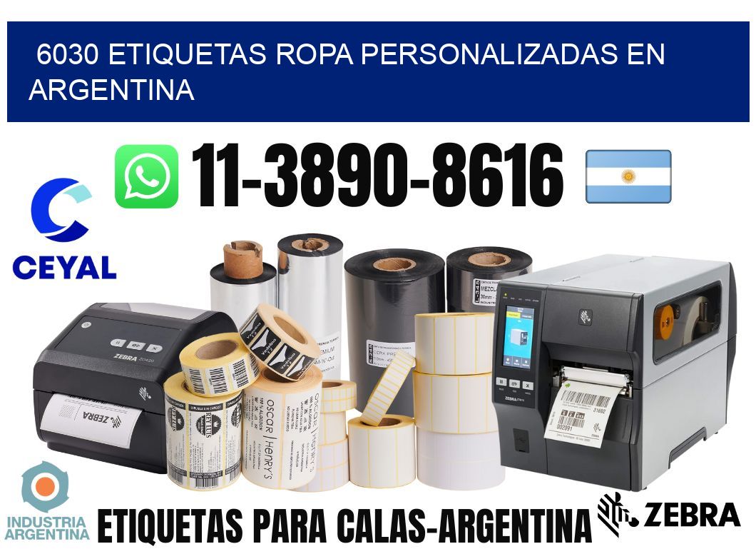 6030 Etiquetas ropa personalizadas en Argentina
