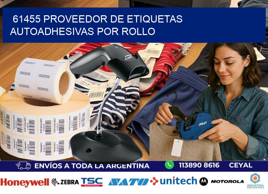 61455 proveedor de etiquetas  autoadhesivas por rollo