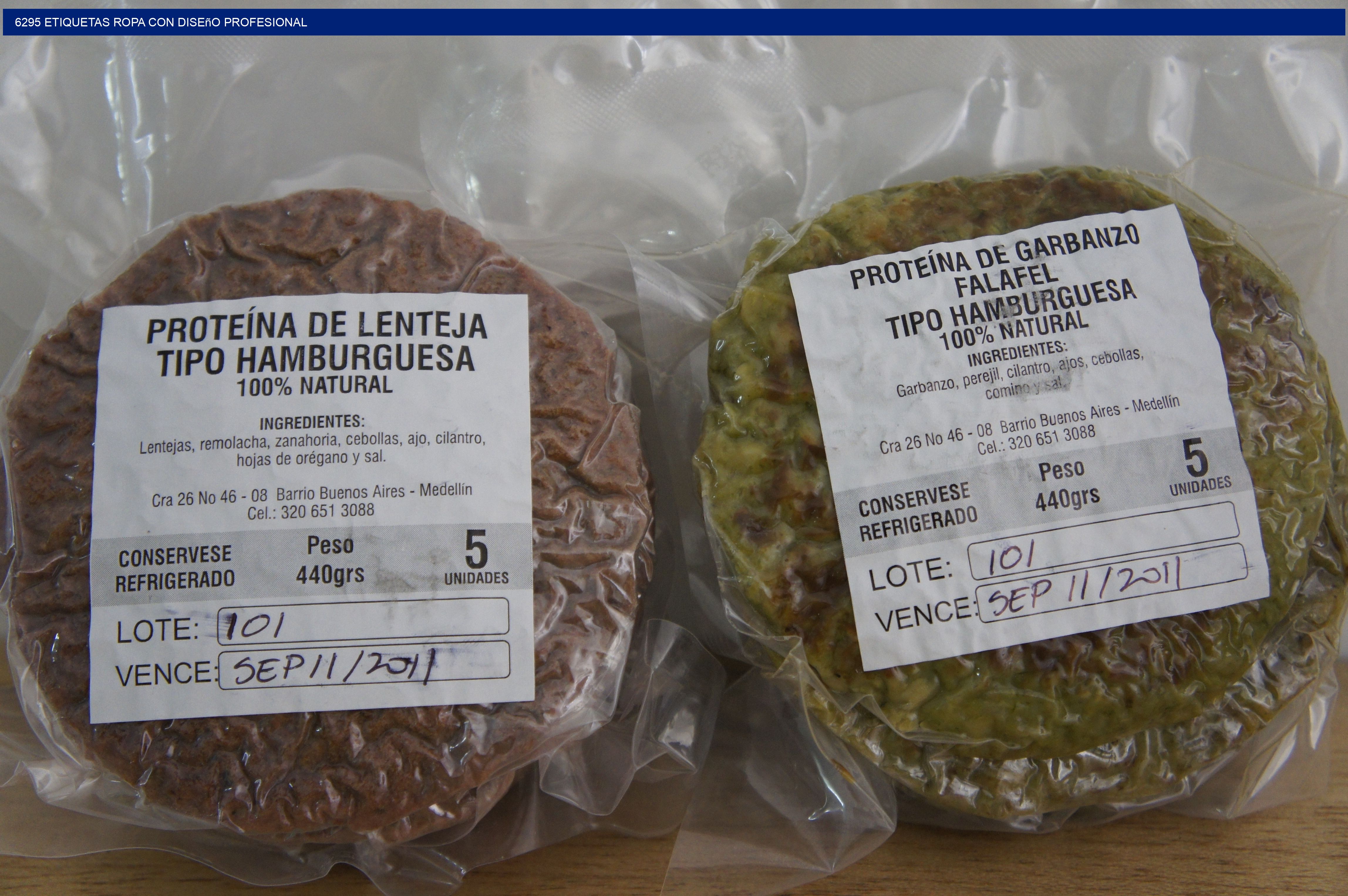 6295 Etiquetas ropa con diseño profesional