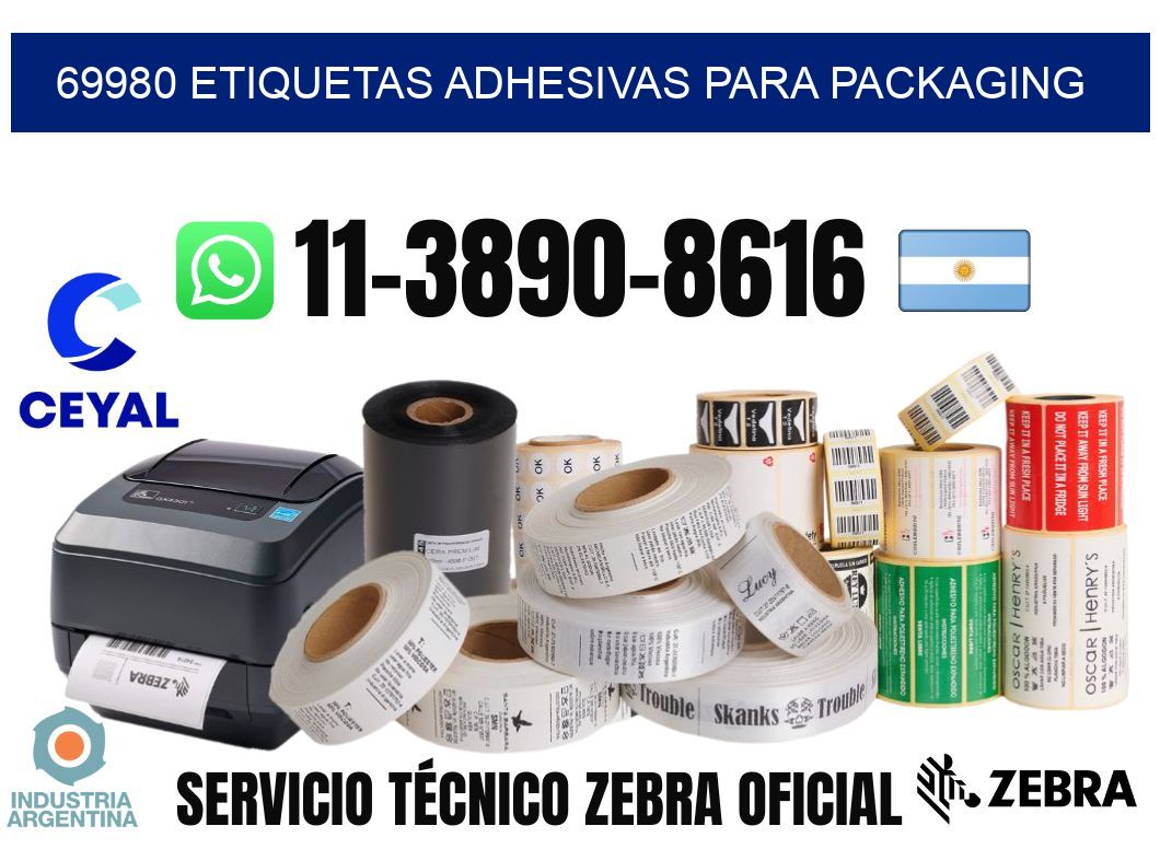 69980 etiquetas adhesivas para packaging