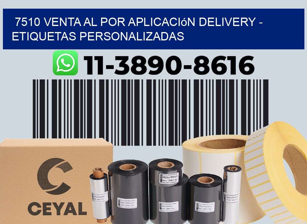 7510 Venta al Por Aplicación delivery - Etiquetas Personalizadas