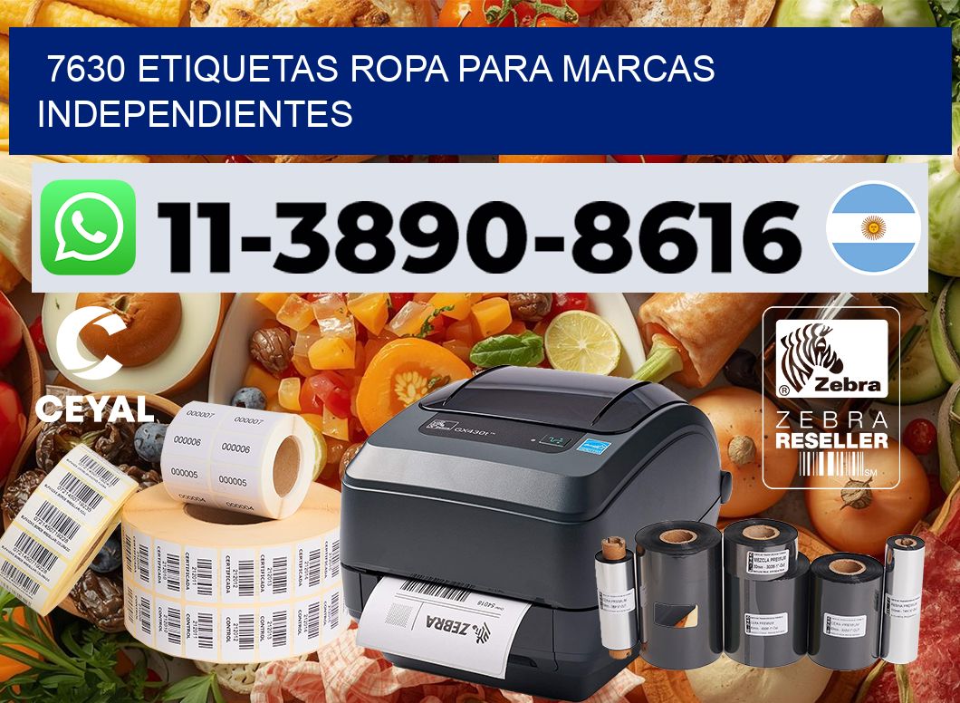 7630 Etiquetas ropa para marcas independientes