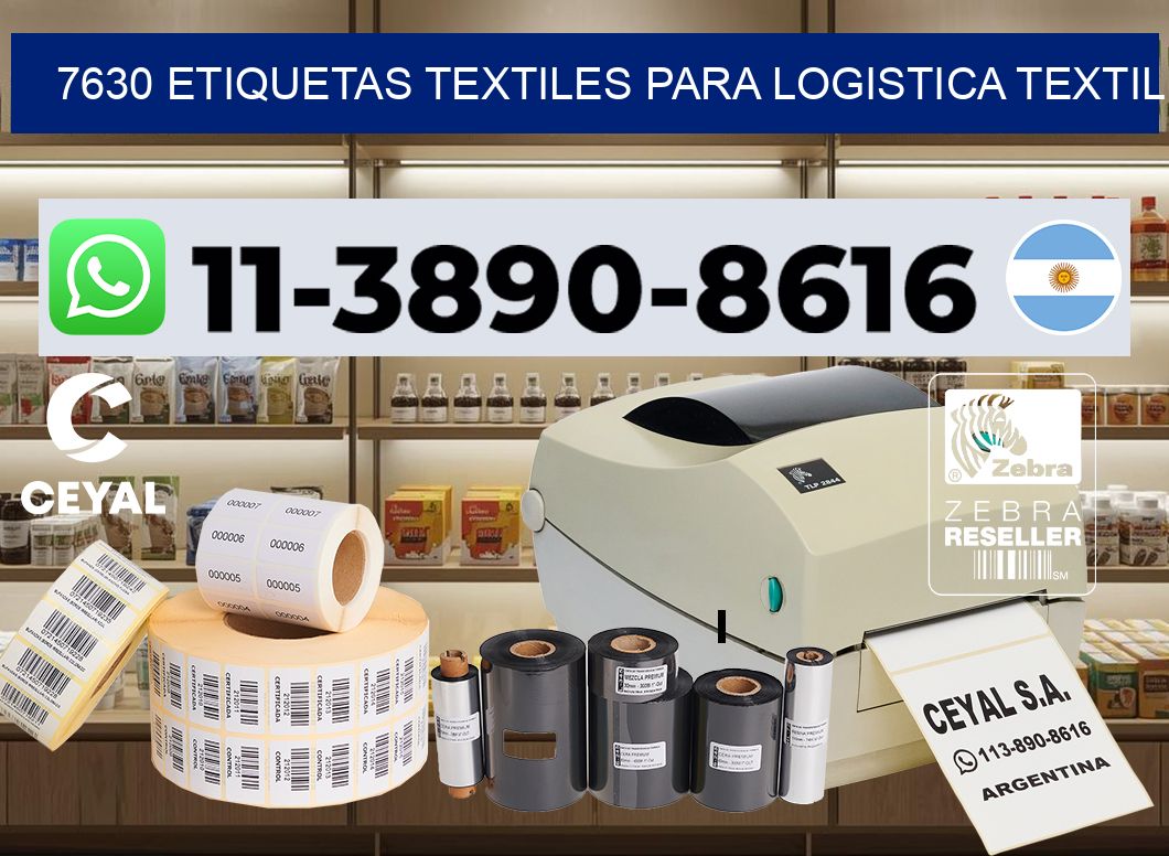 7630 Etiquetas textiles para logistica textil