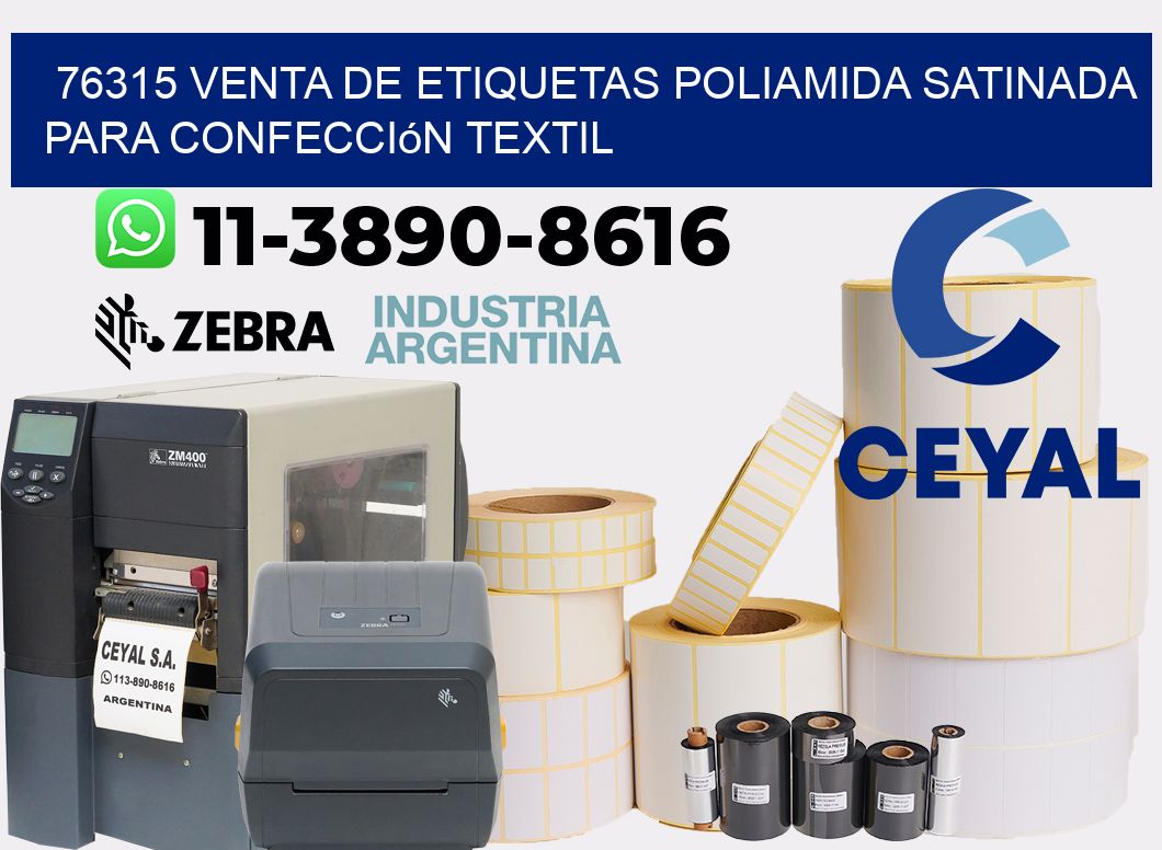 76315 venta de etiquetas poliamida satinada para confección textil