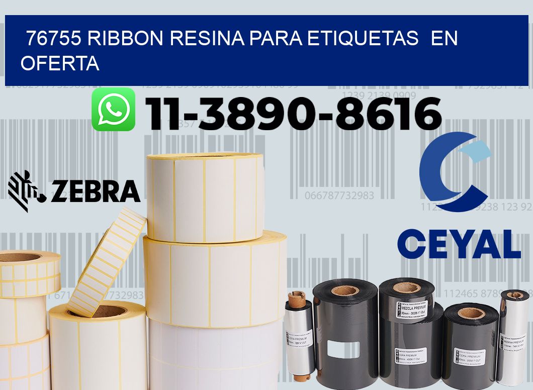 76755 ribbon resina para etiquetas  en oferta