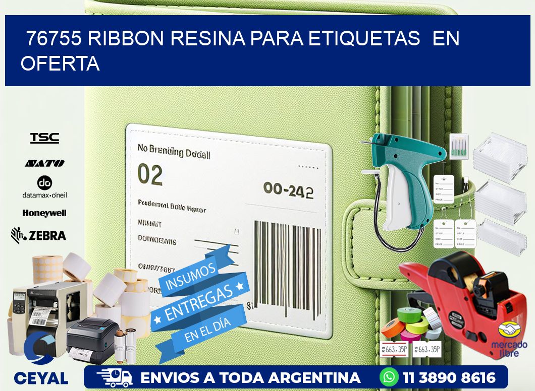 76755 ribbon resina para etiquetas  en oferta