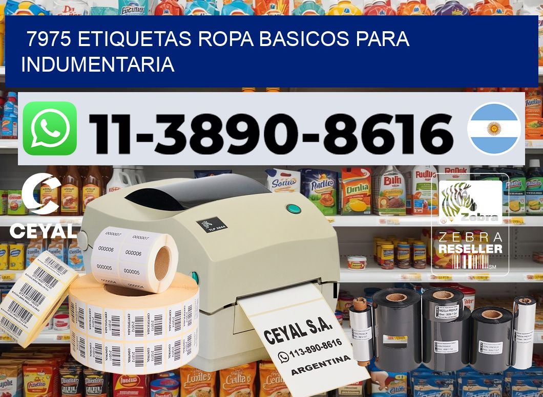 7975 Etiquetas ropa basicos para indumentaria