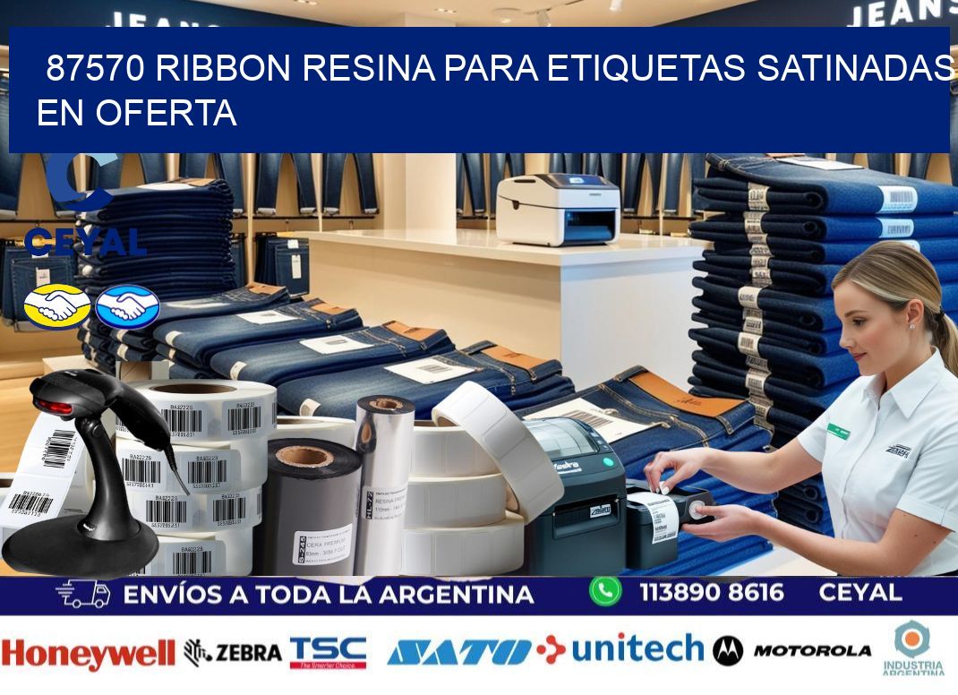 87570 ribbon resina para etiquetas satinadas en oferta