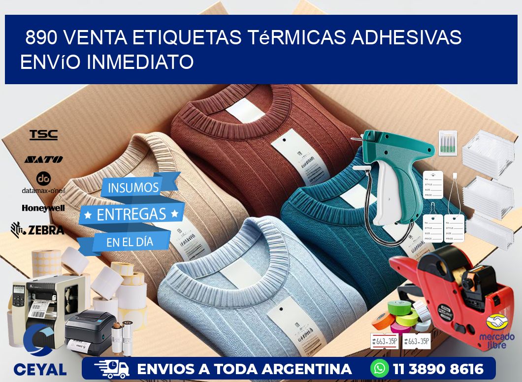 890 venta etiquetas térmicas adhesivas envío inmediato