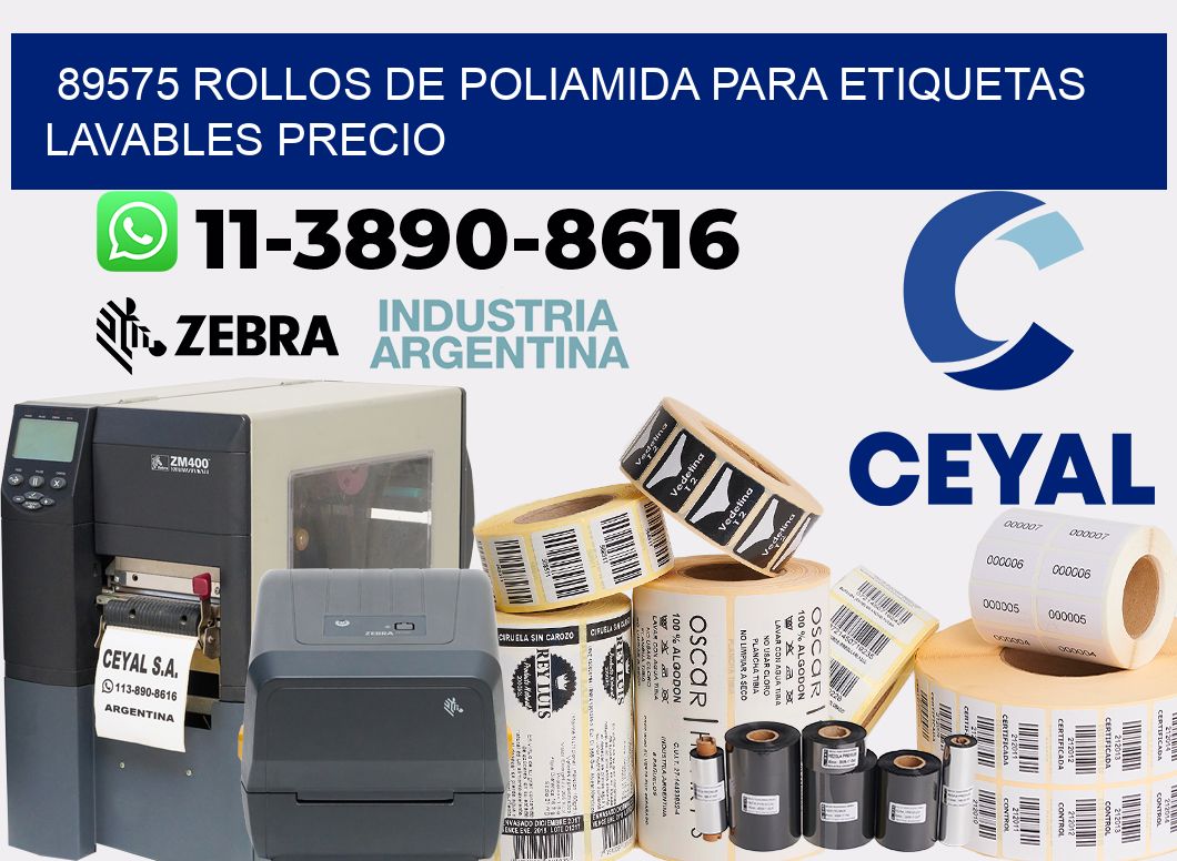 89575 rollos de poliamida para etiquetas lavables precio