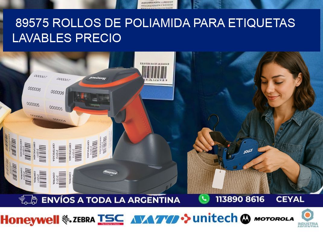 89575 rollos de poliamida para etiquetas lavables precio