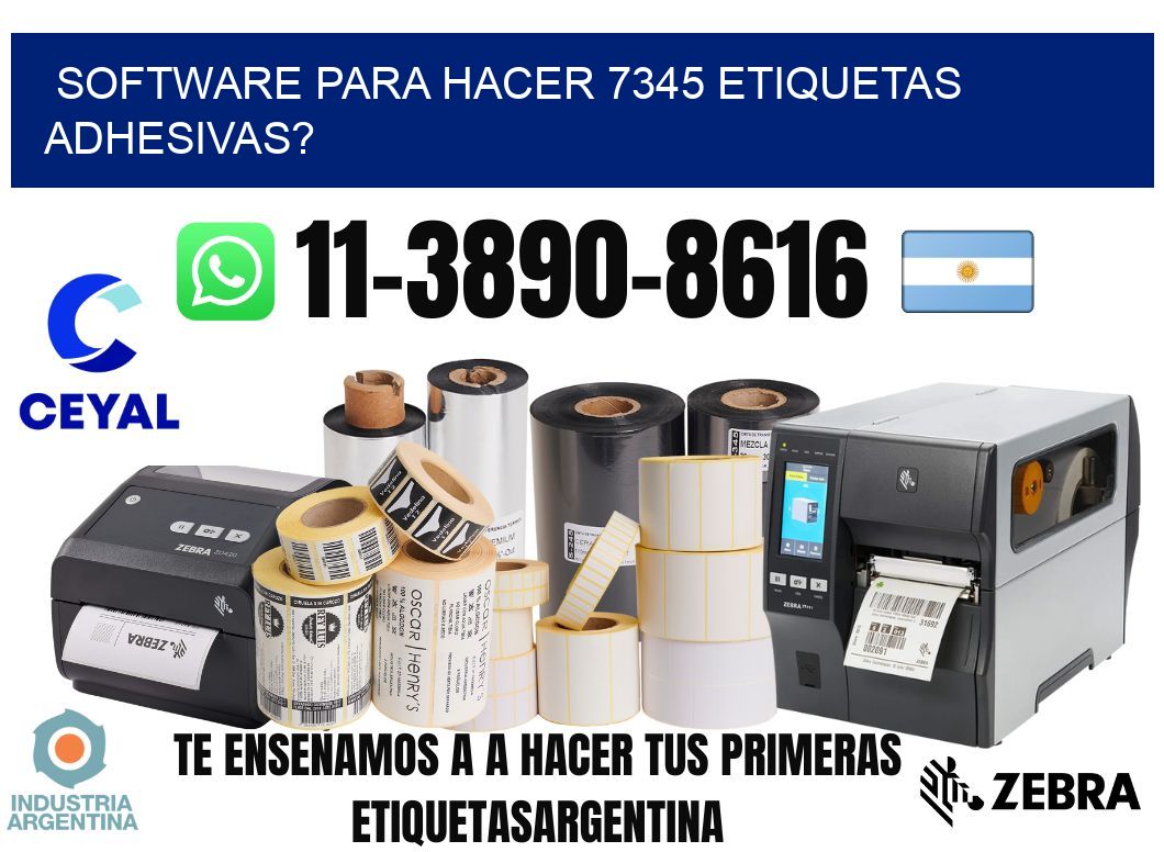 Software para hacer 7345 etiquetas adhesivas?