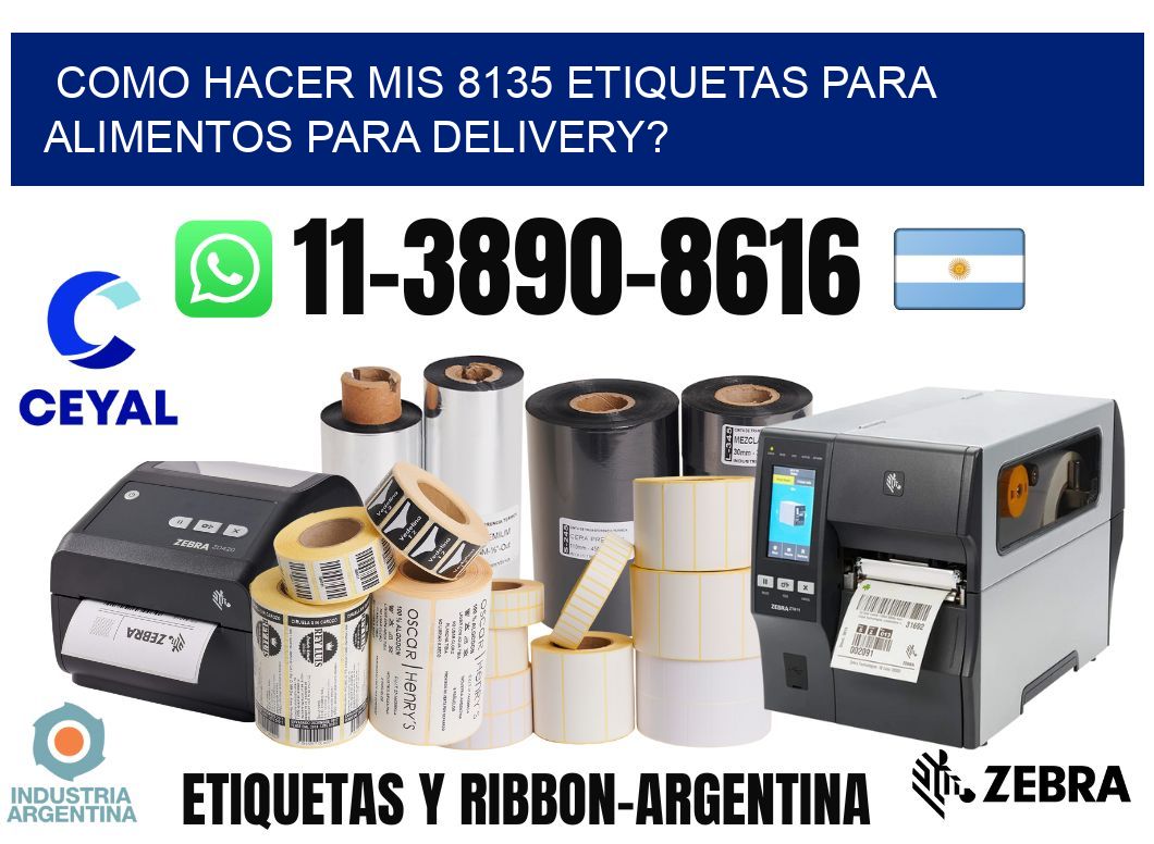 como hacer mis 8135 etiquetas para alimentos para delivery?