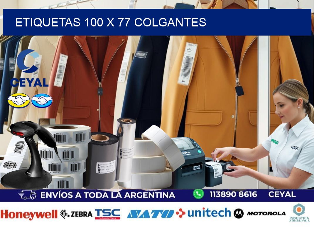 etiquetas 100 x 77 colgantes