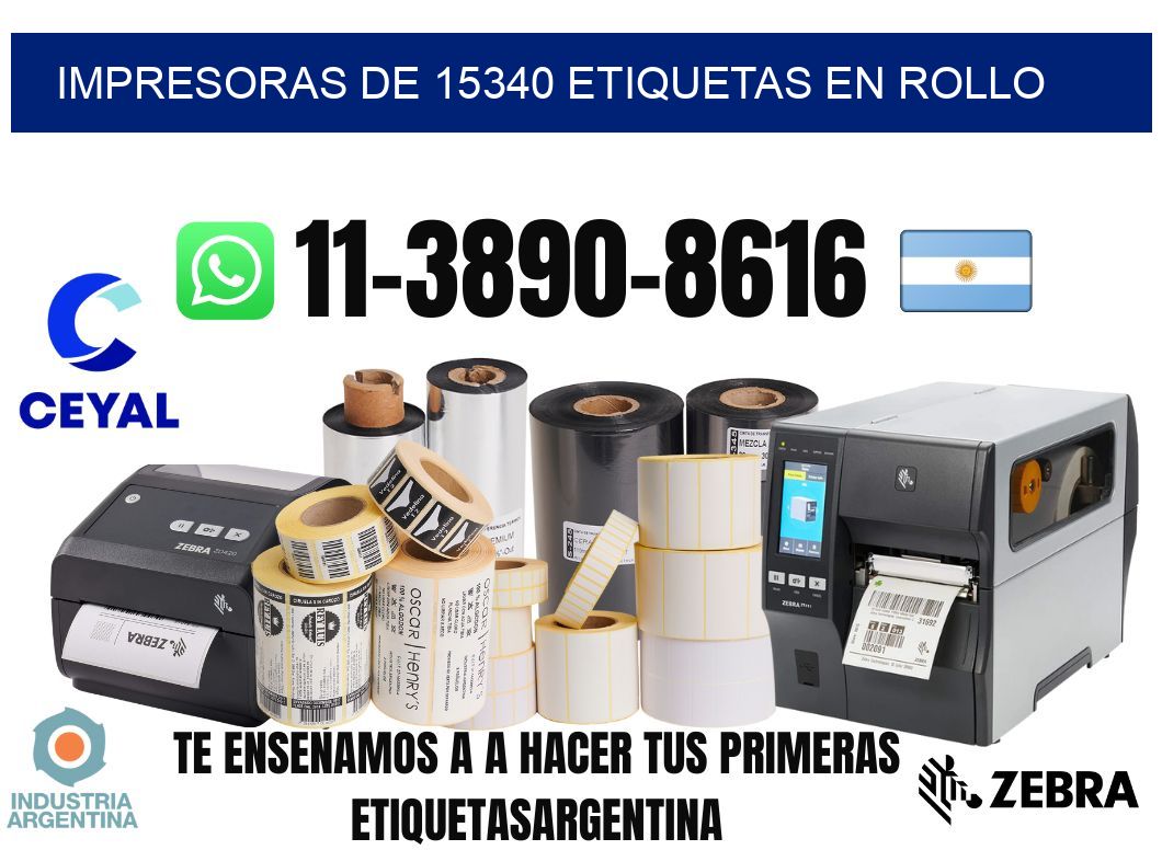 impresoras de 15340 etiquetas en rollo