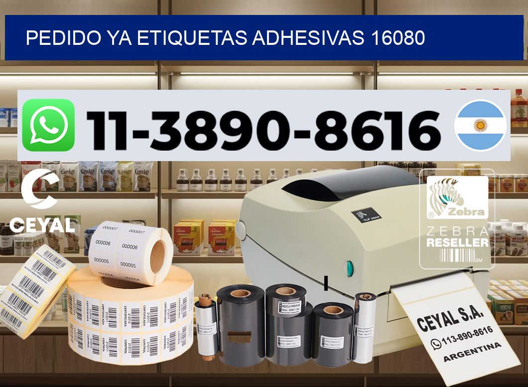 pedido ya etiquetas adhesivas 16080
