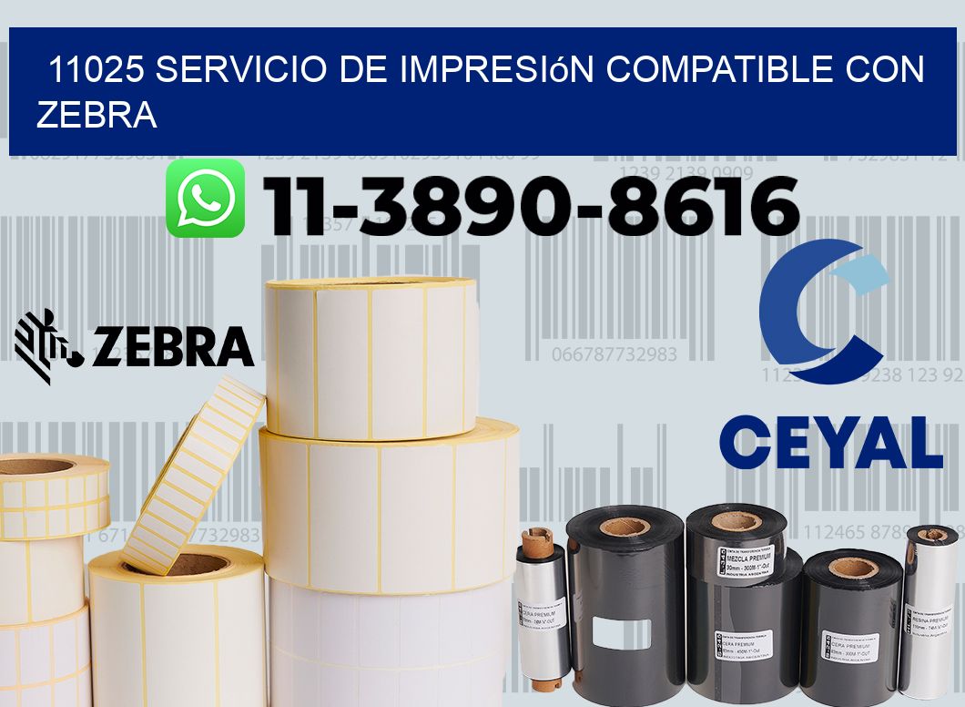 11025 Servicio de impresión compatible con Zebra
