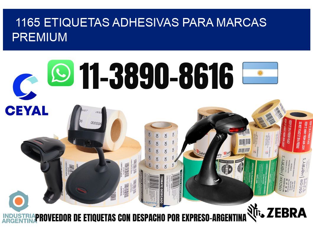 1165 Etiquetas adhesivas para marcas premium