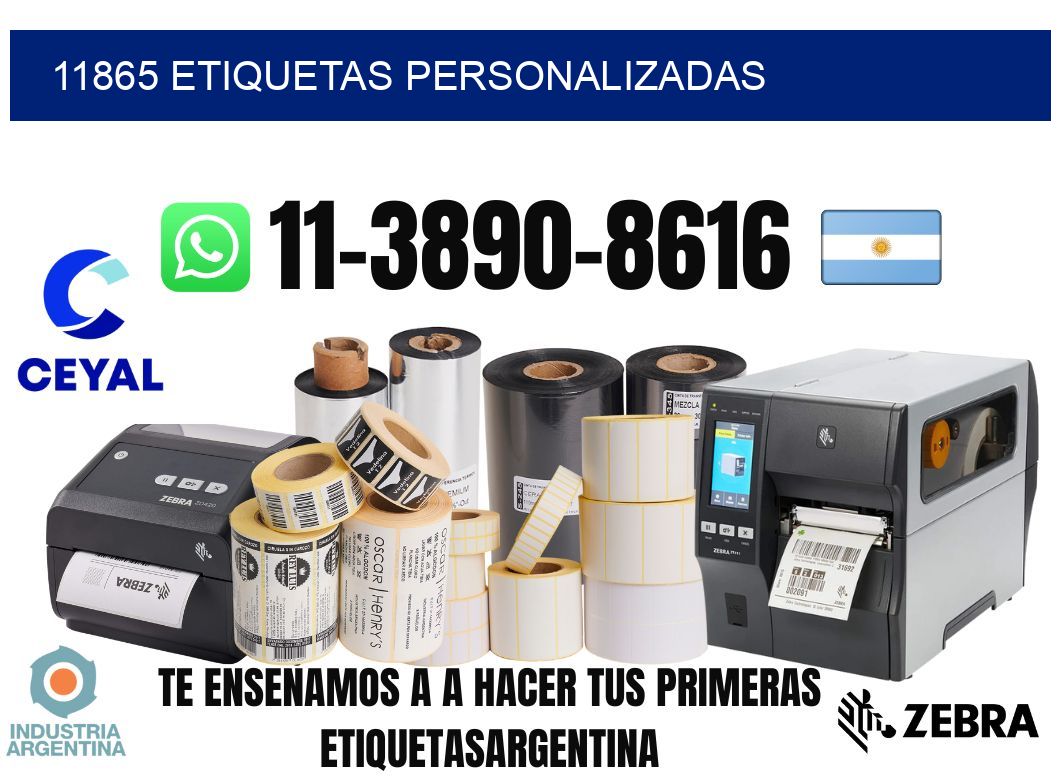 11865 etiquetas personalizadas