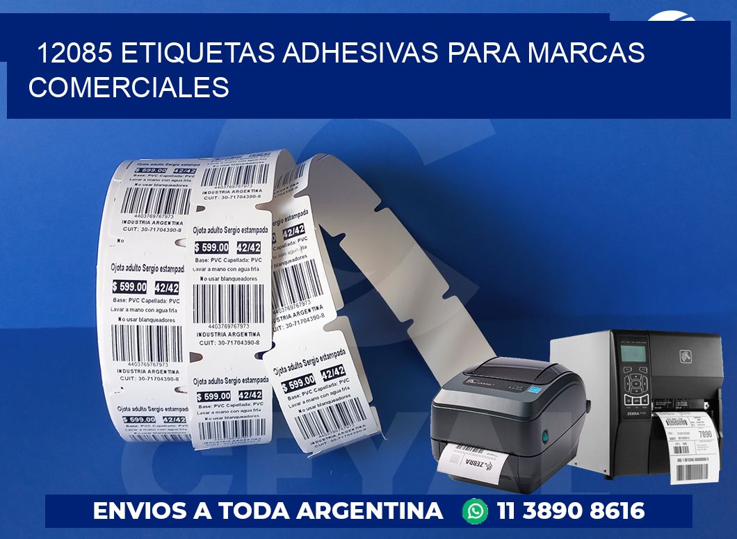 12085 Etiquetas adhesivas para marcas comerciales