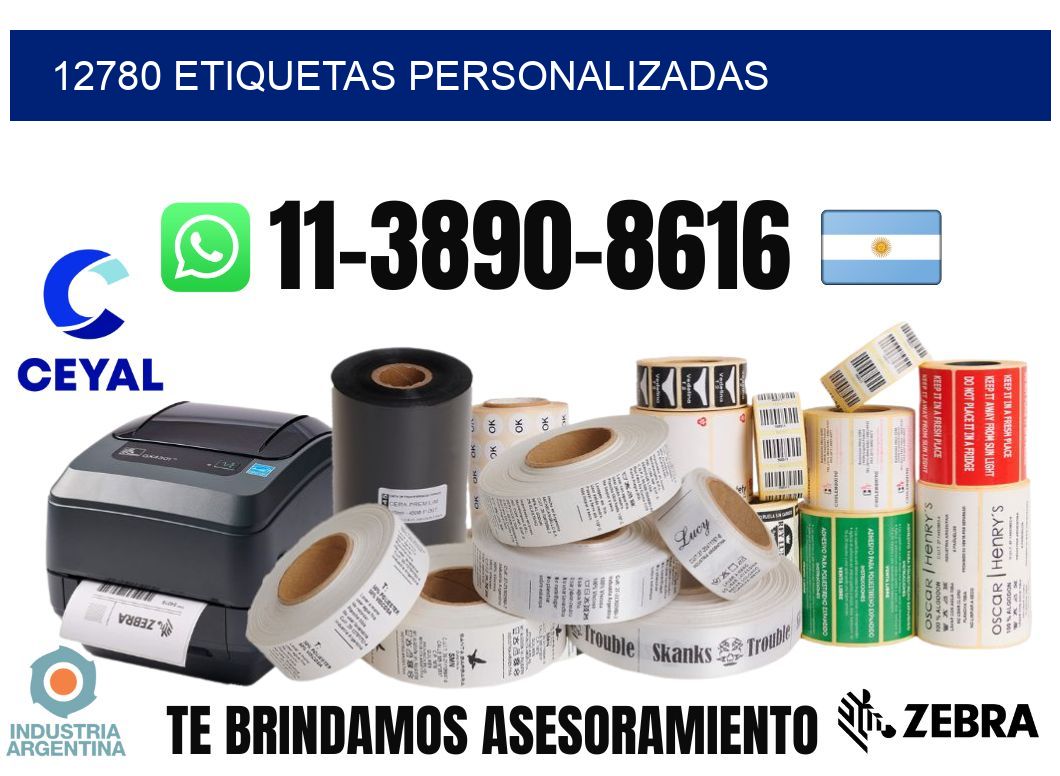 12780 etiquetas personalizadas