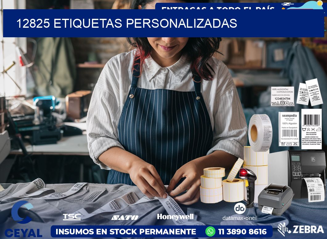 12825 etiquetas personalizadas