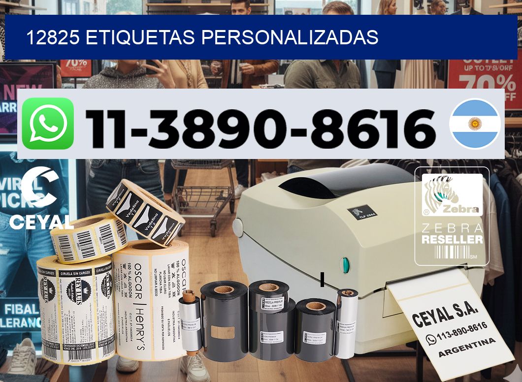 12825 etiquetas personalizadas