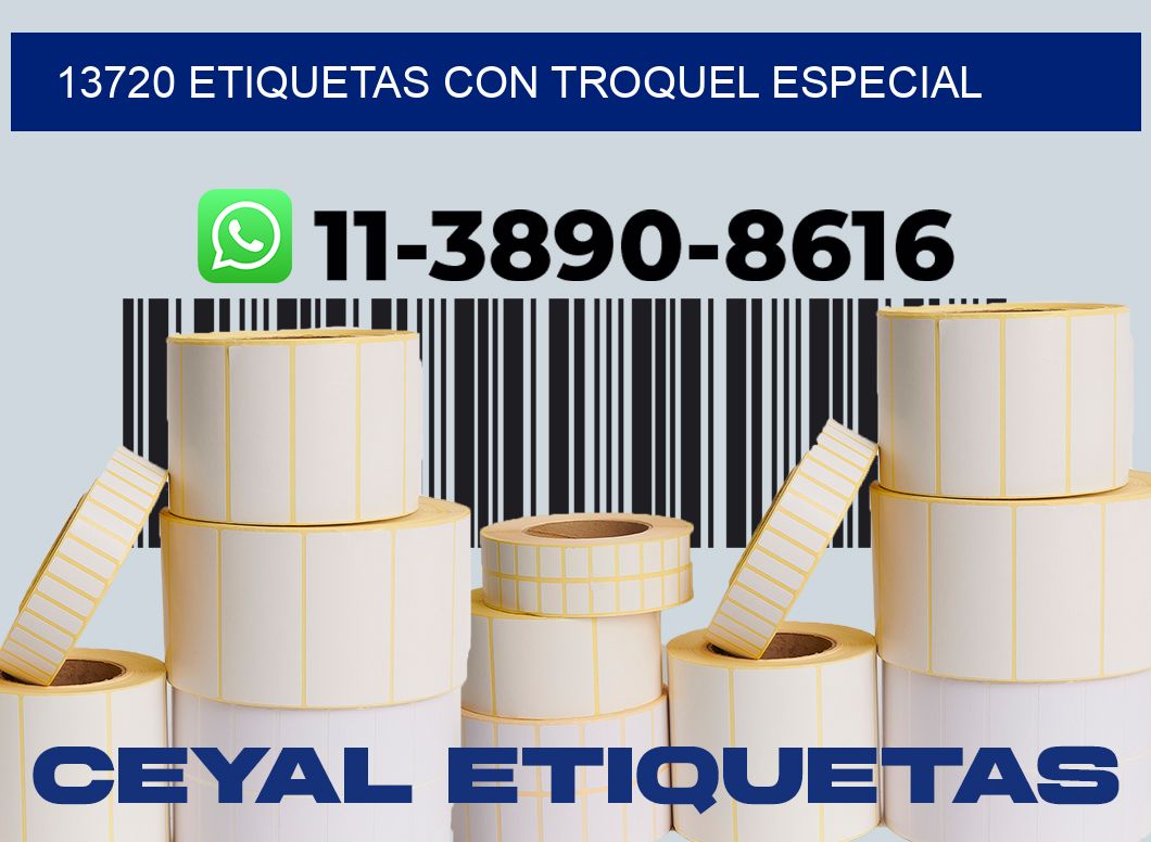 13720 Etiquetas con troquel especial