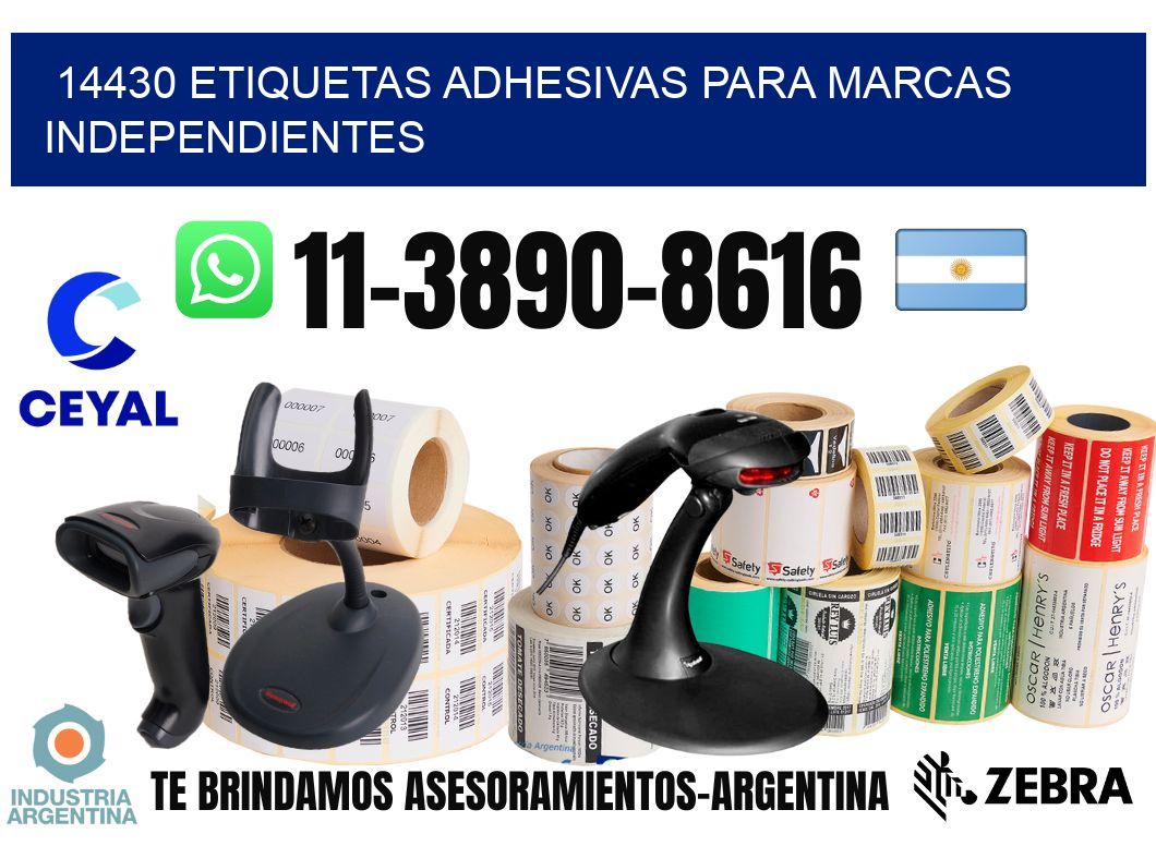 14430 Etiquetas adhesivas para marcas independientes