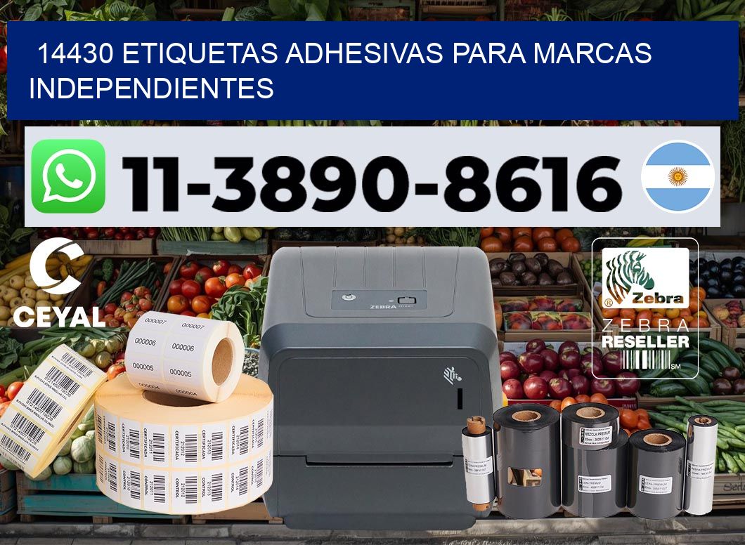 14430 Etiquetas adhesivas para marcas independientes