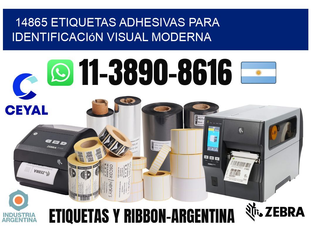 14865 Etiquetas adhesivas para identificación visual moderna