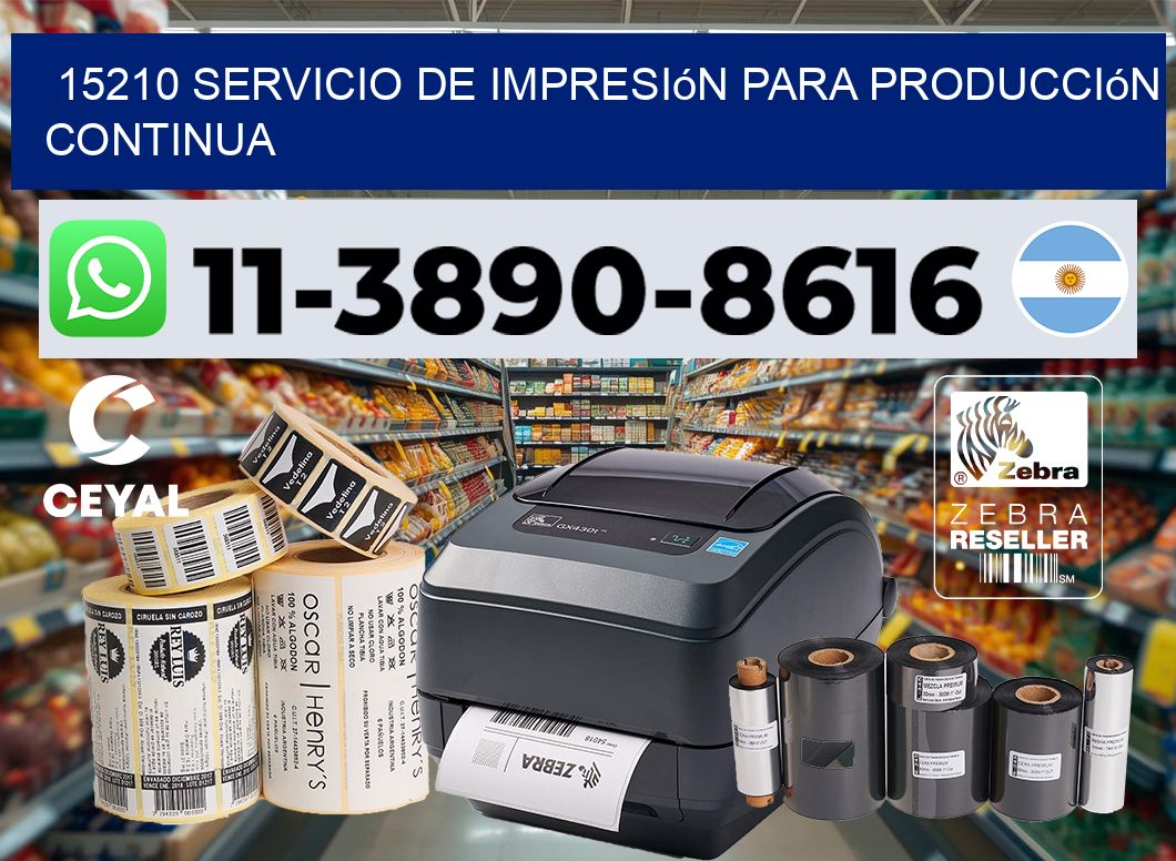 15210 Servicio de impresión para producción continua