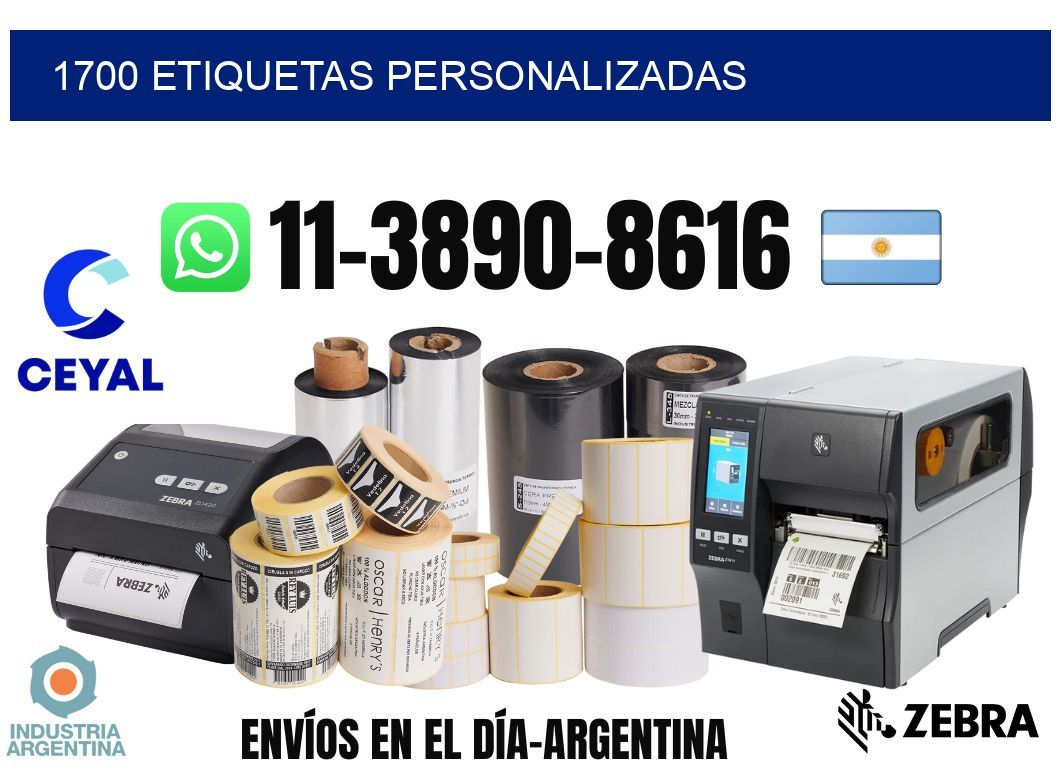 1700 etiquetas personalizadas