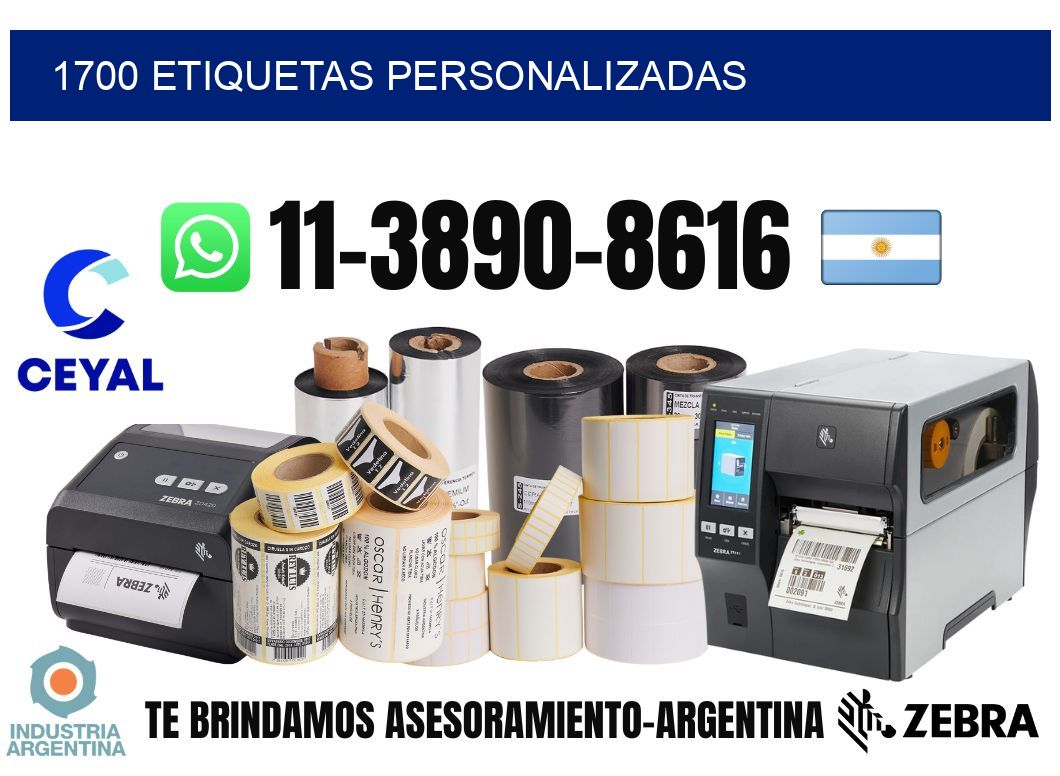 1700 etiquetas personalizadas